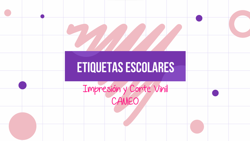 3. Etiquetas Vinil, Diseño 2, Impresión y Corte Cameo 4